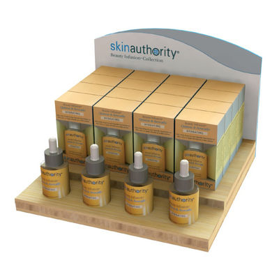 Countertop καλλυντική επίδειξης στάσεων ξύλινη δέρματος φροντίδας επίδειξης επίδειξη Makeup στάσεων λιανική